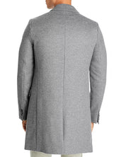 Hugo Boss Mens Migor Slim Fit Top Coat Overcoat 38R Grey