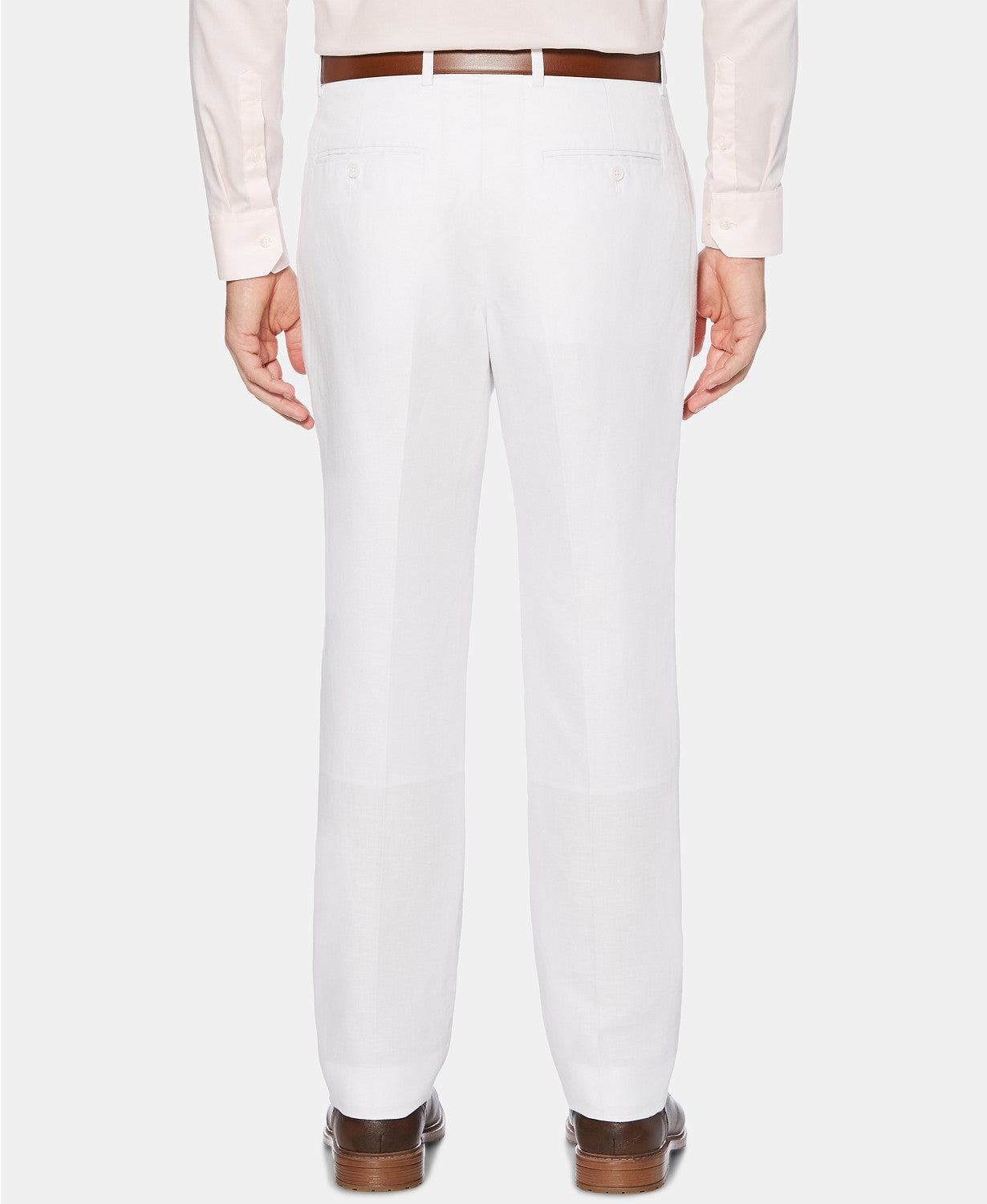 Perry Ellis Portfolio Mens Modern fit Dress Pants 33 / 30 White Solid