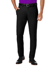 Haggar Mens Slim fit Dress Pants 34 / 29 Black Solid