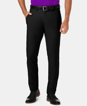 Haggar Mens Slim fit Dress Pants 34 / 29 Black Solid