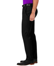 Haggar Mens Slim fit Dress Pants 34 / 29 Black Solid