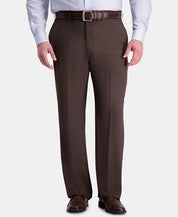 Haggar Men's Big & Tall Classic Fit Dress Pants Dark Chocolate 46 x 32