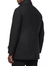 Norwegian Wool Mens Stretch Down Filled Car Coat Size XS Black