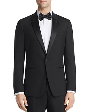 Theory Mens Slim fit Tuxedo Jacket Blazer 44 R Black Solid Stretch