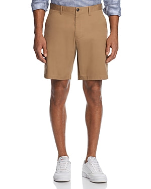 Michael Kors Men's 9 Inch Inseam Poplin Shorts Khaki Brown 36