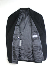 Michael Kors Mens Classic fit Corduroy Sport Coat Blazer 38 S Black Solid