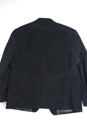 Michael Kors Mens Classic fit Corduroy Sport Coat Blazer 46 L Black Stretch