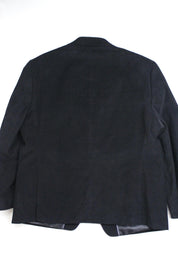 Michael Kors Mens Classic fit Corduroy Sport Coat Blazer 38 S Black Solid