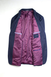 Tommy Hilfiger Modern Fit Textured Wool Sport Coat 42R Blue