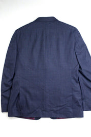 Tommy Hilfiger Modern Fit Textured Wool Sport Coat 44L Blue