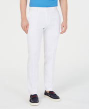 Tommy Hilfiger Mens Modern fit Dress Pants 38 / 30 White Solid Stretch