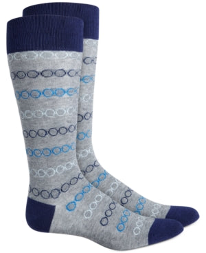 Alfani Mens Alfa Tech Blue Combo Dress Socks ONE SIZE 7 - 12