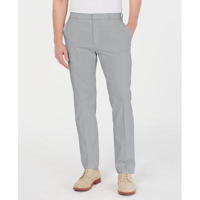 Tommy Hilfiger Mens Modern fit Dress Pants 40 / 32 Light Grey Solid Stretch
