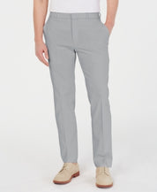 Tommy Hilfiger Mens Modern fit Dress Pants 40 / 30 Grey Solid Stretch