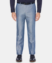 Perry Ellis Mens Modern fit Dress Pants 34 / 29 Blue Solid