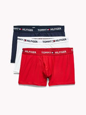 Tommy Hilfiger Mens Regular fit 3 Pack Trunks Underwear XL Red White Blue
