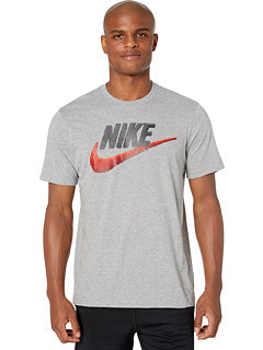 Men's Nike Gray Large Brand Mark Tee