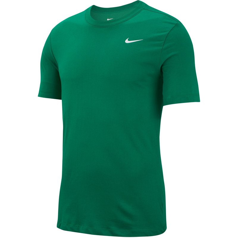 Nike Men's Dri FIT Training Short Sleeve Crewneck T Shirt Pine Green Small