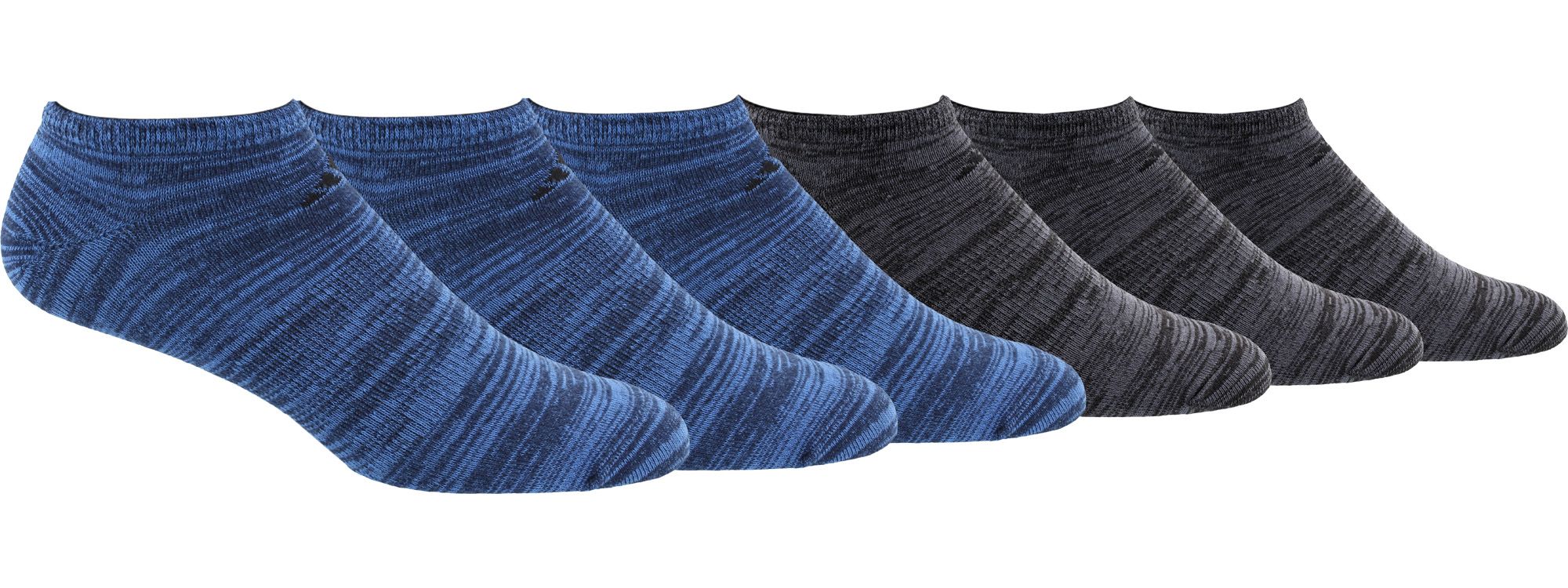 Adidas Mens Superlite Low-Cut Navy Socks 6-Pk 6-12