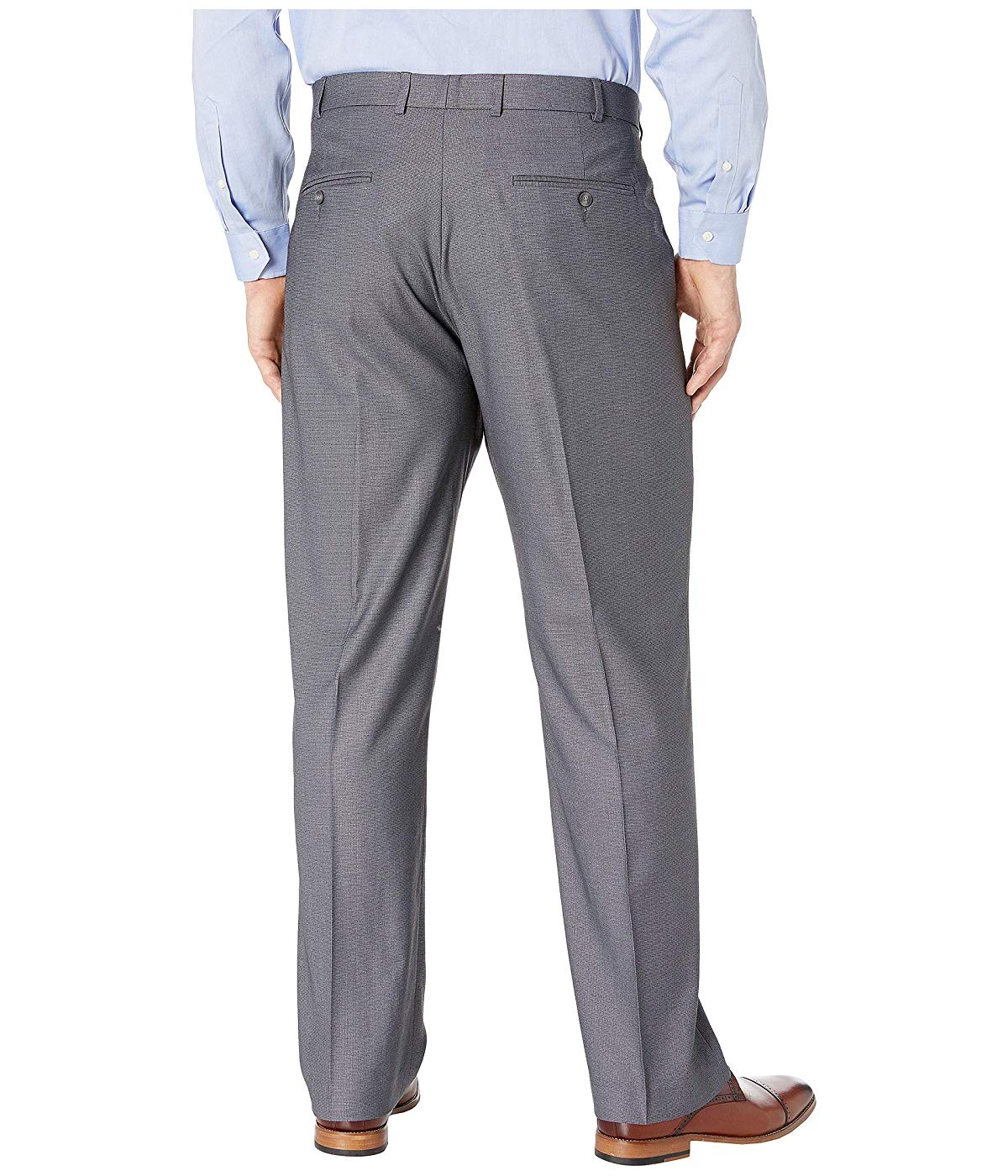 Perry Ellis Portfolio Big Tall Mens Classic Fit Suit Dress Pants Grey 50 x 30