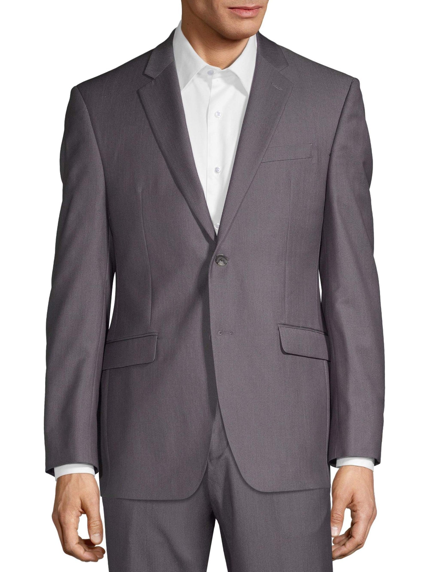 Perry Ellis Men's Slim-Fit Stretch Suit Jacket Grey  44L