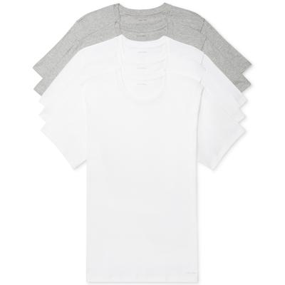 Calvin Klein Men 5 Pack Regular fit T-Shirt Shirt Medium White Solid