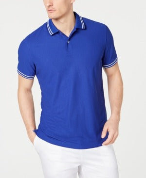 Club Room Mens Performance Polo Shirt Small Lazulite Blue