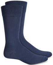 Perry Ellis Men's Socks Microluxe Flat Knit  New Cobalt Blue One Size