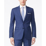 Calvin Klein Mens Slim fit Wool Suit Jacket Blazer 46 L Blue Solid