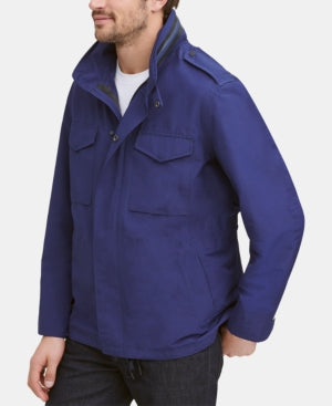 Cole Haan Men's Water-Resistant Blue Field Jacket Medium