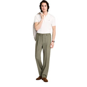 Tommy Hilfiger Mens Relaxed fit Dress Pants 38 / 30 Army Green Solid