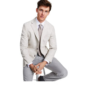 Tommy Hilfiger Mens Modern fit Sport Coat Blazer 40 R Beige Check