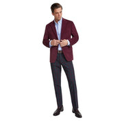 Tommy Hilfiger Mens Modern fit Corduroy Sport Coat Blazer 40 R Red Solid
