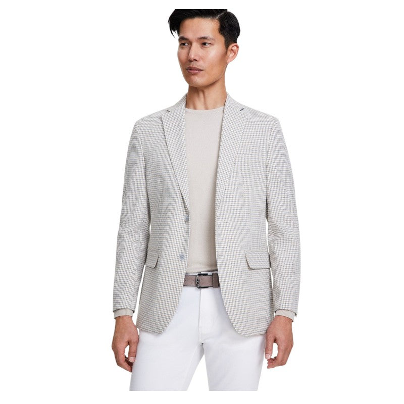 Tommy Hilfiger Mens Modern fit Sport Coat Blazer 42 R Beige Solid Stretch