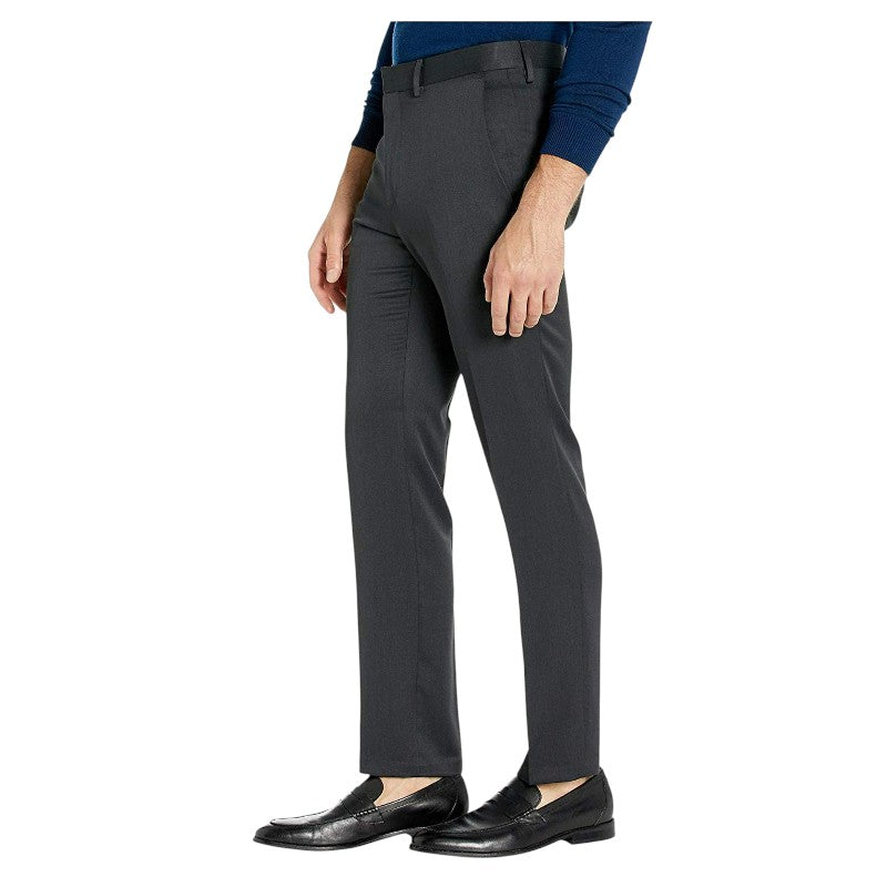 Kenneth Cole Reaction Mens Slim fit Dress Pants 34 / 30 Charcoal Grey Solid