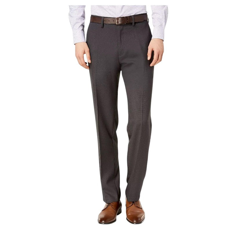 Kenneth Cole Mens Modern fit Dress Pants 32 / 32 Charcoal Grey Stretch