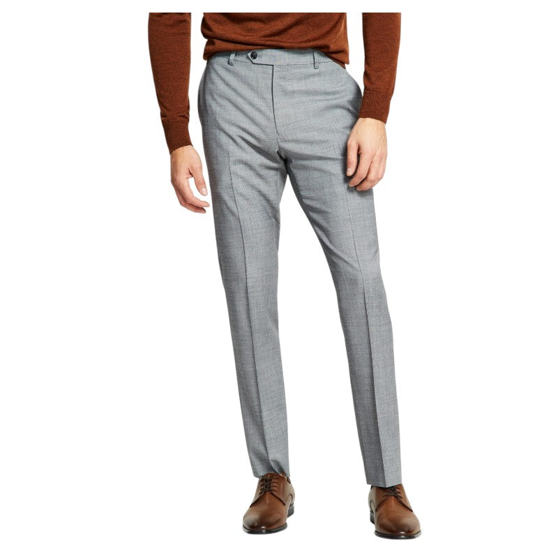 Tommy Hilfiger Mens Modern fit Dress Pants 40 / 32 Grey Solid Stretch