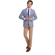 Tommy Hilfiger Mens Modern fit Sport Coat Blazer 38 S Blue Solid Stretch