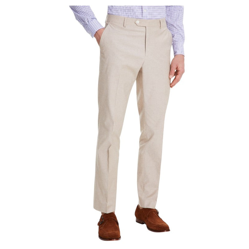Tommy Hilfiger Mens Modern fit Dress Pants 31 / 30 Beige Solid Stretch
