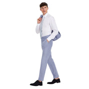 Tommy Hilfiger Mens Modern fit Dress Pants 42 / 32 Blue Solid Stretch