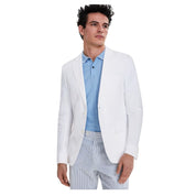 Tommy Hilfiger Mens Modern fit Sport Coat Blazer 44 R White Solid