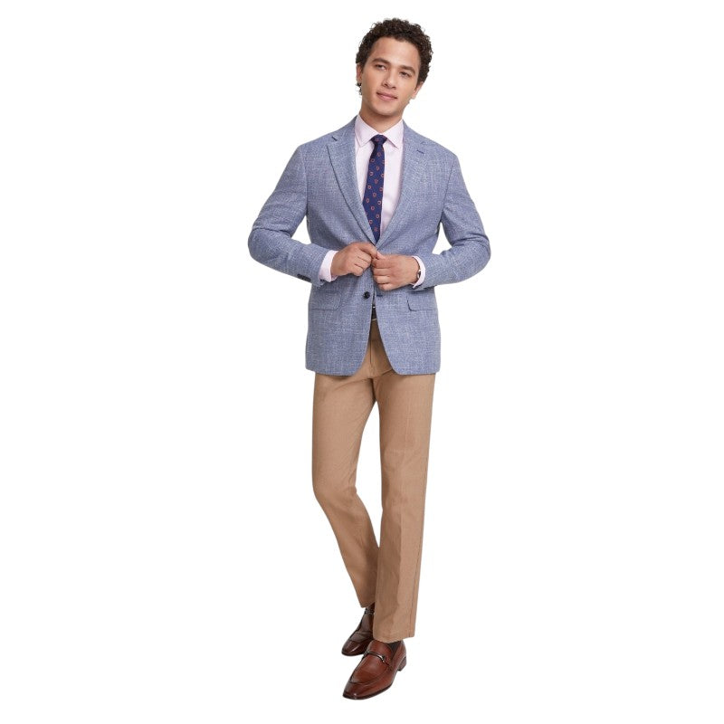 Tommy Hilfiger Mens Modern fit Sport Coat Blazer 38 S Light Blue Solid