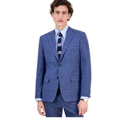 Tommy Hilfiger Mens Modern fit Suit Jacket Blazer 42 S Blue Plaid Stretch