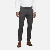 Kenneth Cole Mens Skinny fit Dress Pants 31 / 30 Charcoal Grey Solid Stretch