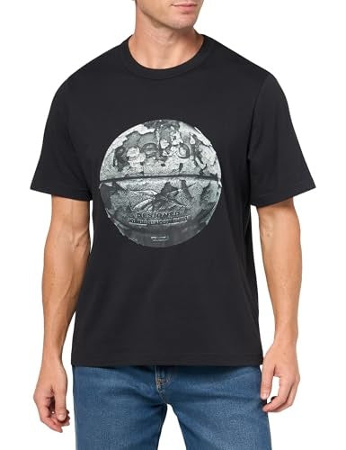 Reebok Mens Regular fit Short Sleeve Graphic T-Shirt Medium Black Solid