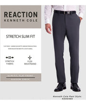 Kenneth Cole Mens  fit Dress Pants 33 / 30 Brown Check Stretch