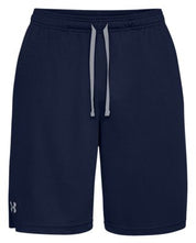 Under Armour Mens Regular fit Drawstring Basketball Shorts Large / 9 Blue Solid
