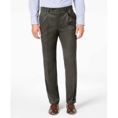 Lauren Ralph Lauren Gray Mens Classic-Fit UltraFlex Pleated Pants 40 x 29