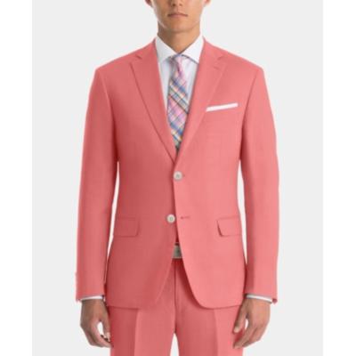 Lauren Ralph Lauren Mens UltraFlex Classic Fit Linen Sport Coat Red 44L