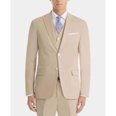 Lauren Ralph Lauren Mens Stretch Suit Jacket Beige 48R Tan